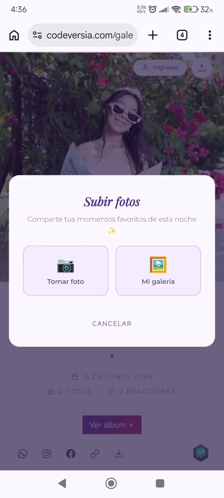 Álbum colaborativo del evento